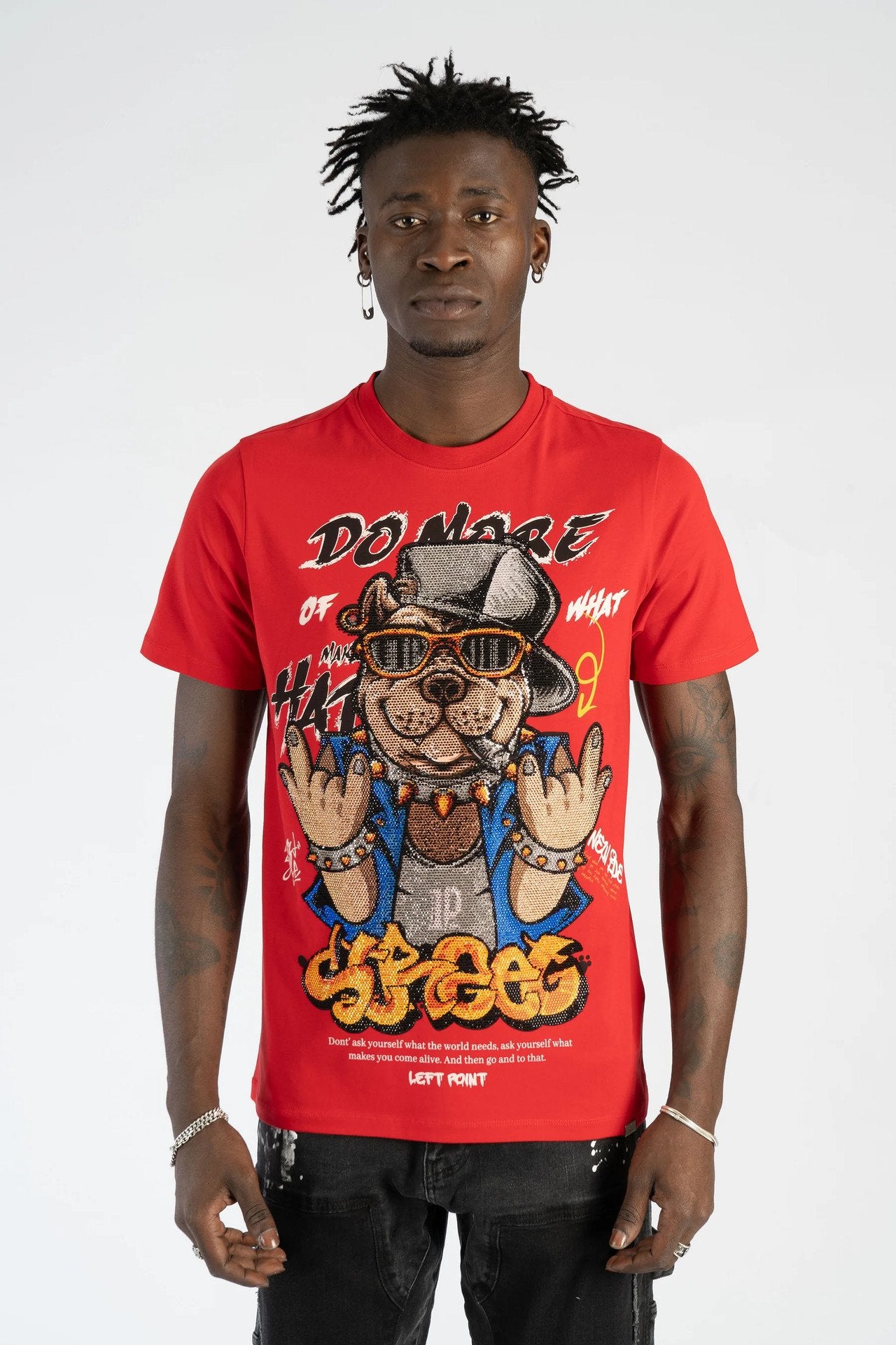 camiseta con brilli brilli moda urbana george v