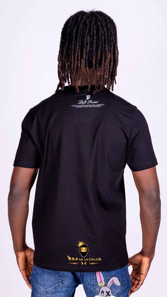 Camiseta Negra Left Point Conejo Strass Shadow