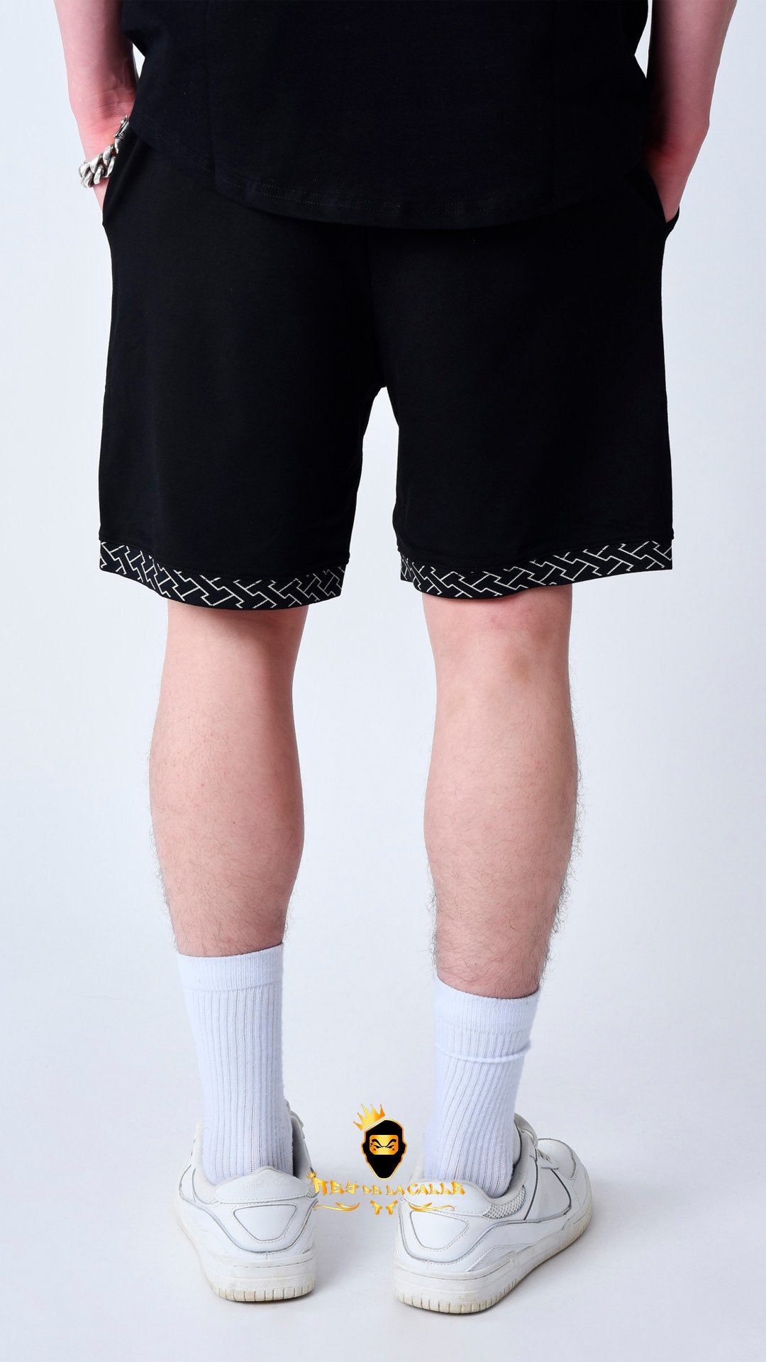 Conjunto, Camiseta O Pantalón Corto Project X París Negro Estampado Laberinto - Rey De La Calle