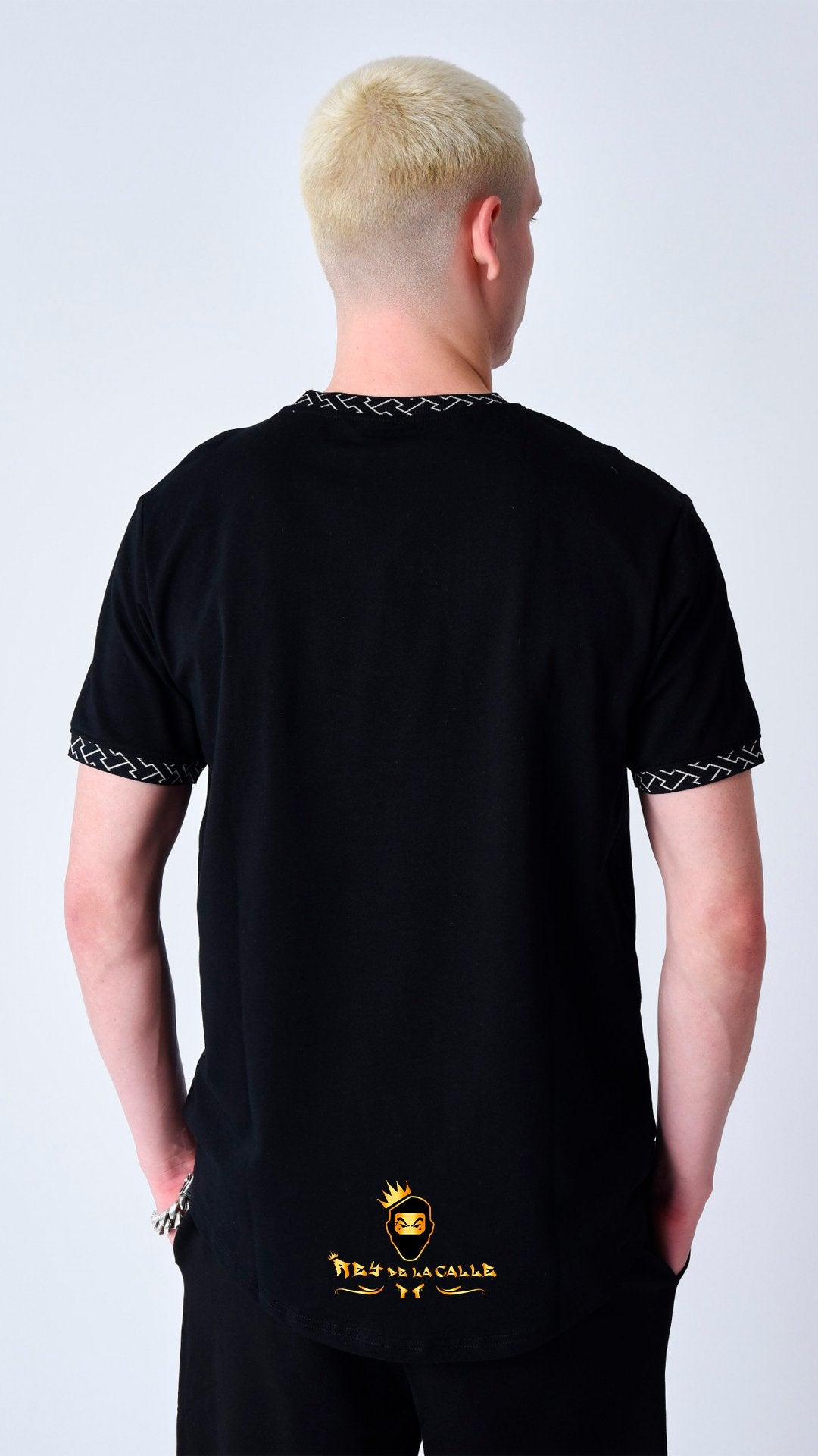 Conjunto, Camiseta O Pantalón Corto Project X París Negro Estampado Laberinto - Rey De La Calle