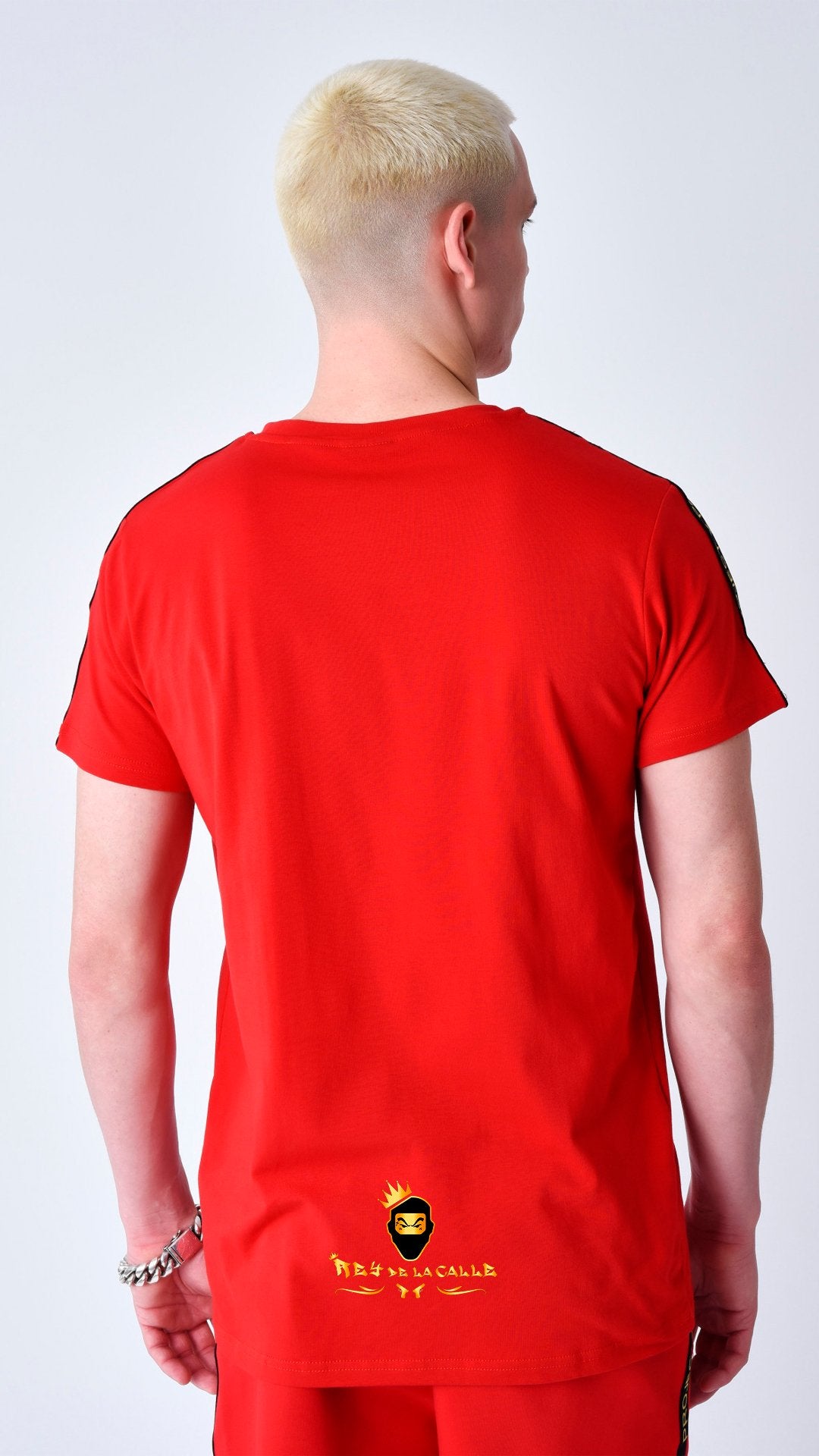 Conjunto, Camiseta O Pantalón Corto Project X París Rojo Letras Doradas - Rey De La Calle