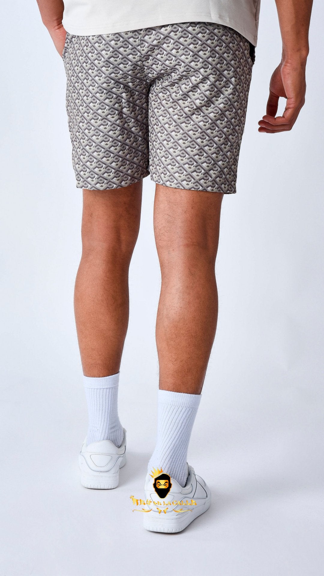 Conjunto Camiseta O Pantalón Corto Project X París Con Camiseta Beige - Rey De La Calle