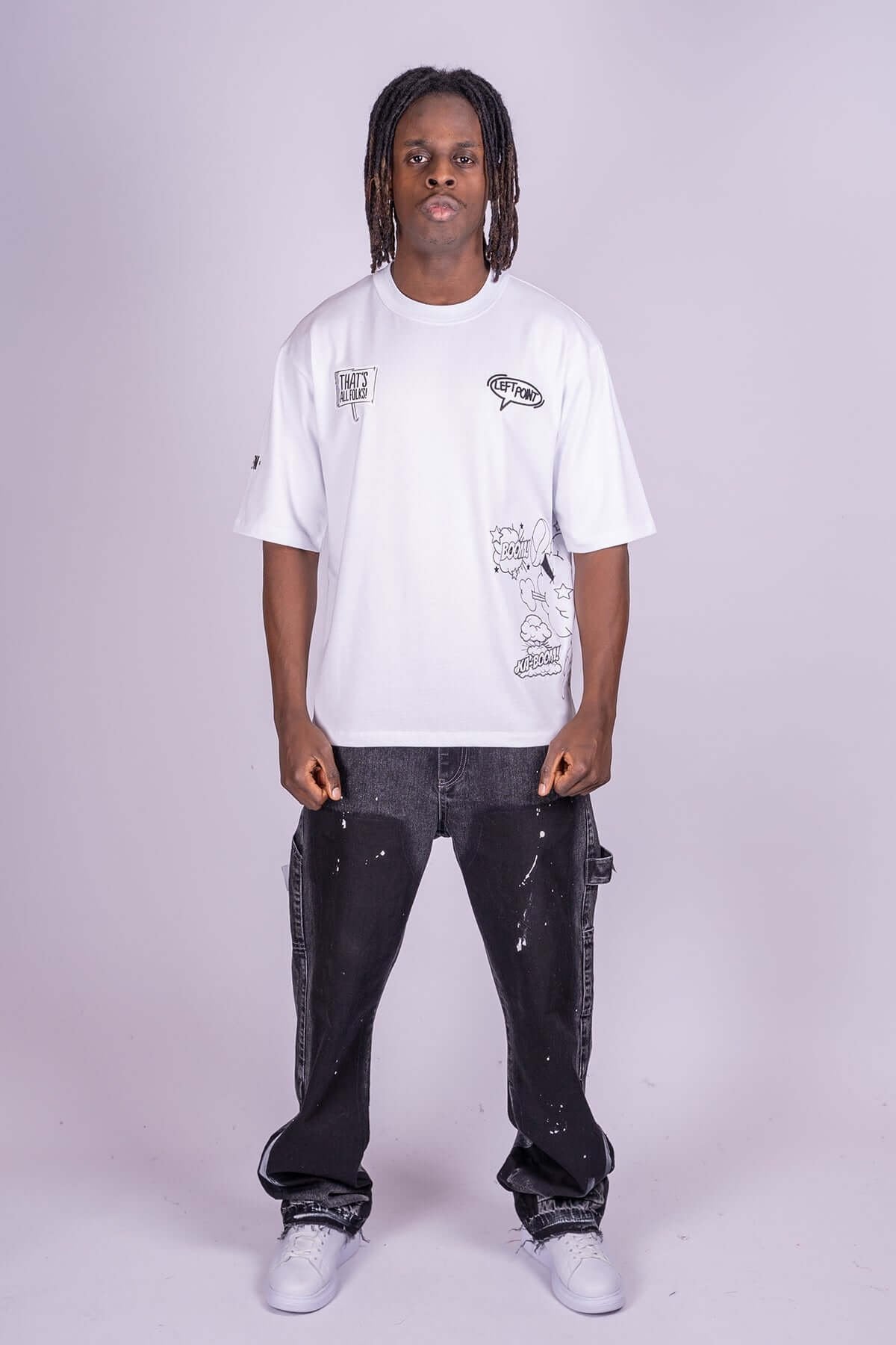 Camiseta Left Point Blanca Dreamin' - Rey De La Calle