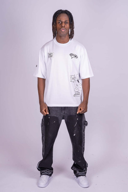 Camiseta Left Point Blanca Dreamin' - Rey De La Calle