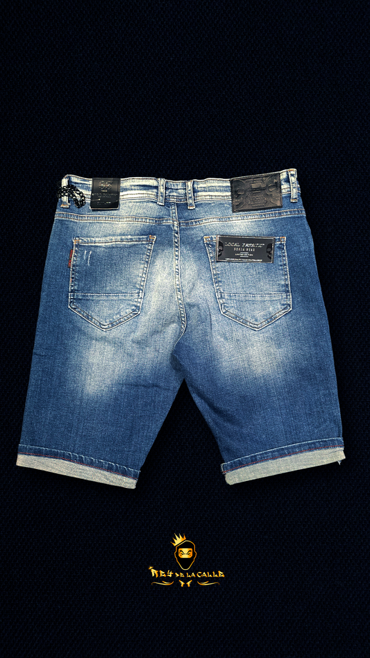 Short Pantalón corto Jean Local Fanatic Denim Wear Rey De La Calle