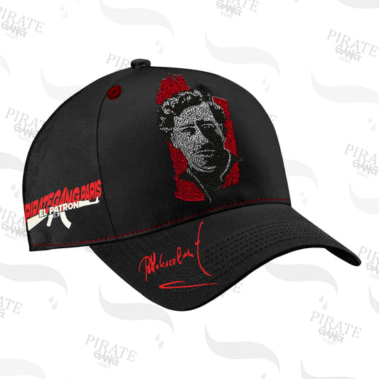 Gorra Pirate Gang Paris Negra Pedreria Brillante El Patrón - Rey De La Calle