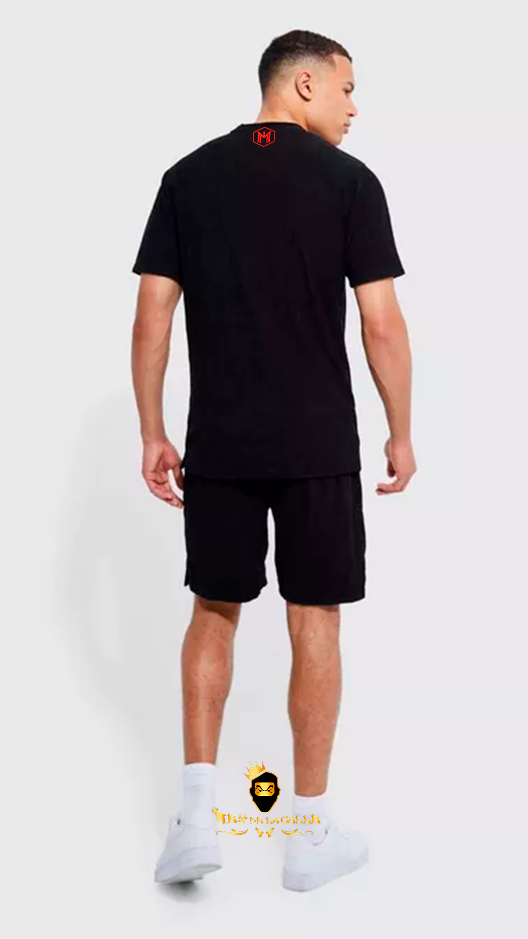 Conjunto Montero El Rey Negro Pedreria Brillante Oso Corona - Rey De La Calle