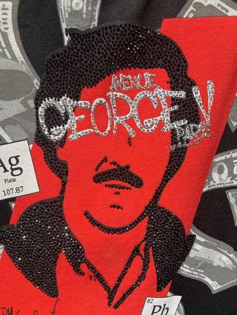 Conjunto Avenue George V Paris Negro Pedrería Brillante El Patrón - Rey De La Calle