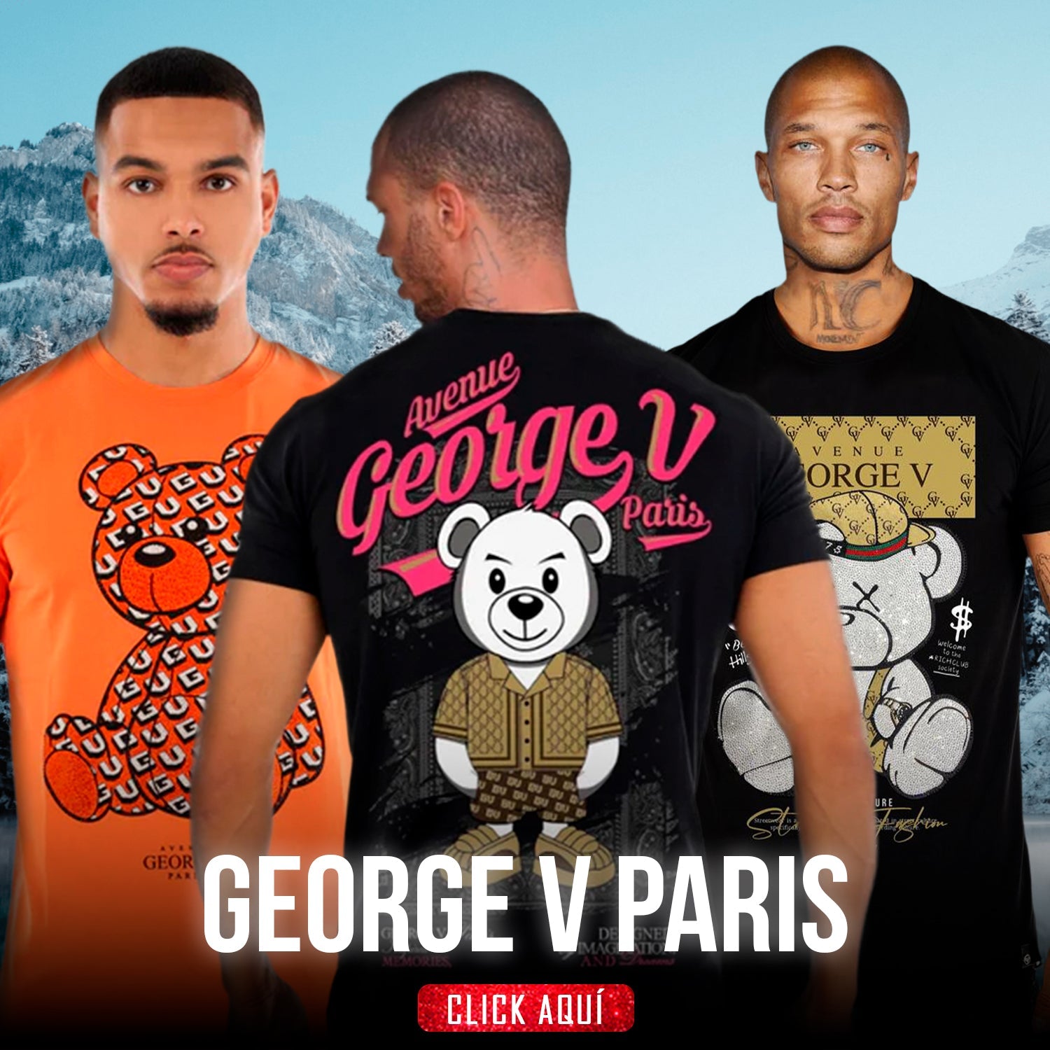 Camisetas Avenue George V Paris Con Brillo - Rey De La Calle
