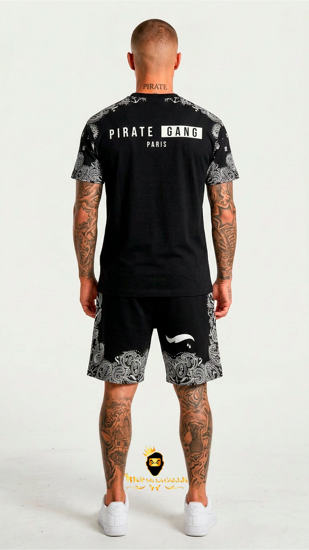 Conjunto de Verano Pirate Gang París  Osito Bandana Negro