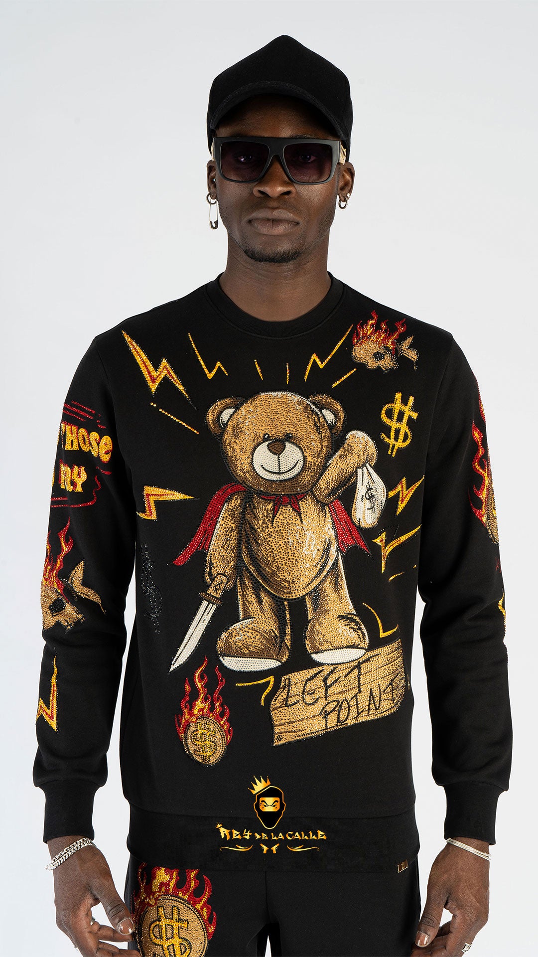 SUDADERA LEFT POINT OSITO SUPER HERO Rey De La Calle