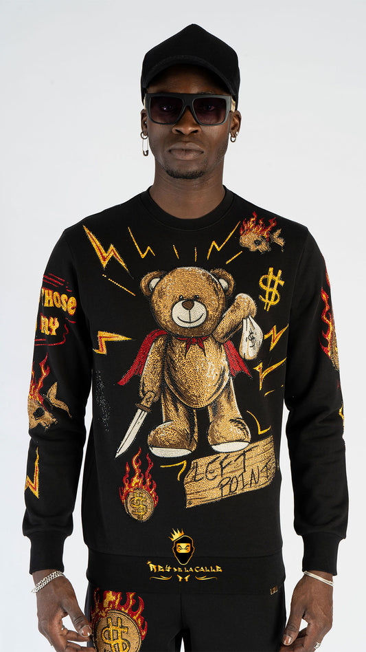 SUDADERA LEFT POINT OSITO SUPER HERO Rey De La Calle