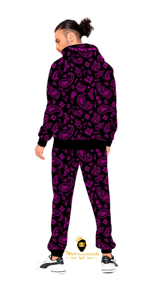 CONJUNTO PIRATE GANG PÀRIS CON OSITO, COLOR NEGRO DE BANDANA ROSA Rey De La Calle