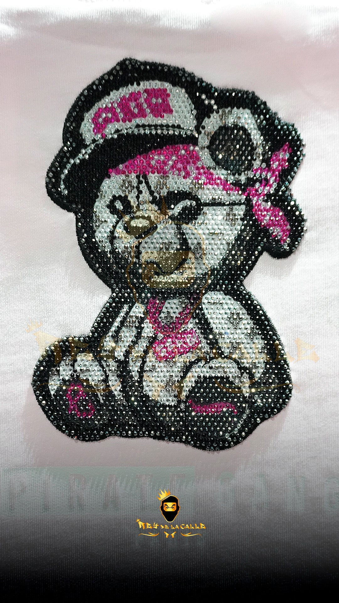 Camiseta Pirate Gang Osito Rosa | Streetwear