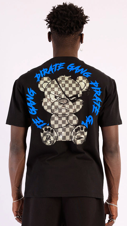 CAMISETA PIRATE GANG PARIS OSITO CUADROS SIERRA Rey De La Calle