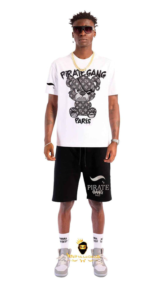 Conjunto Streetwear Oso Blanco Monograma – Pirate Gang Paris