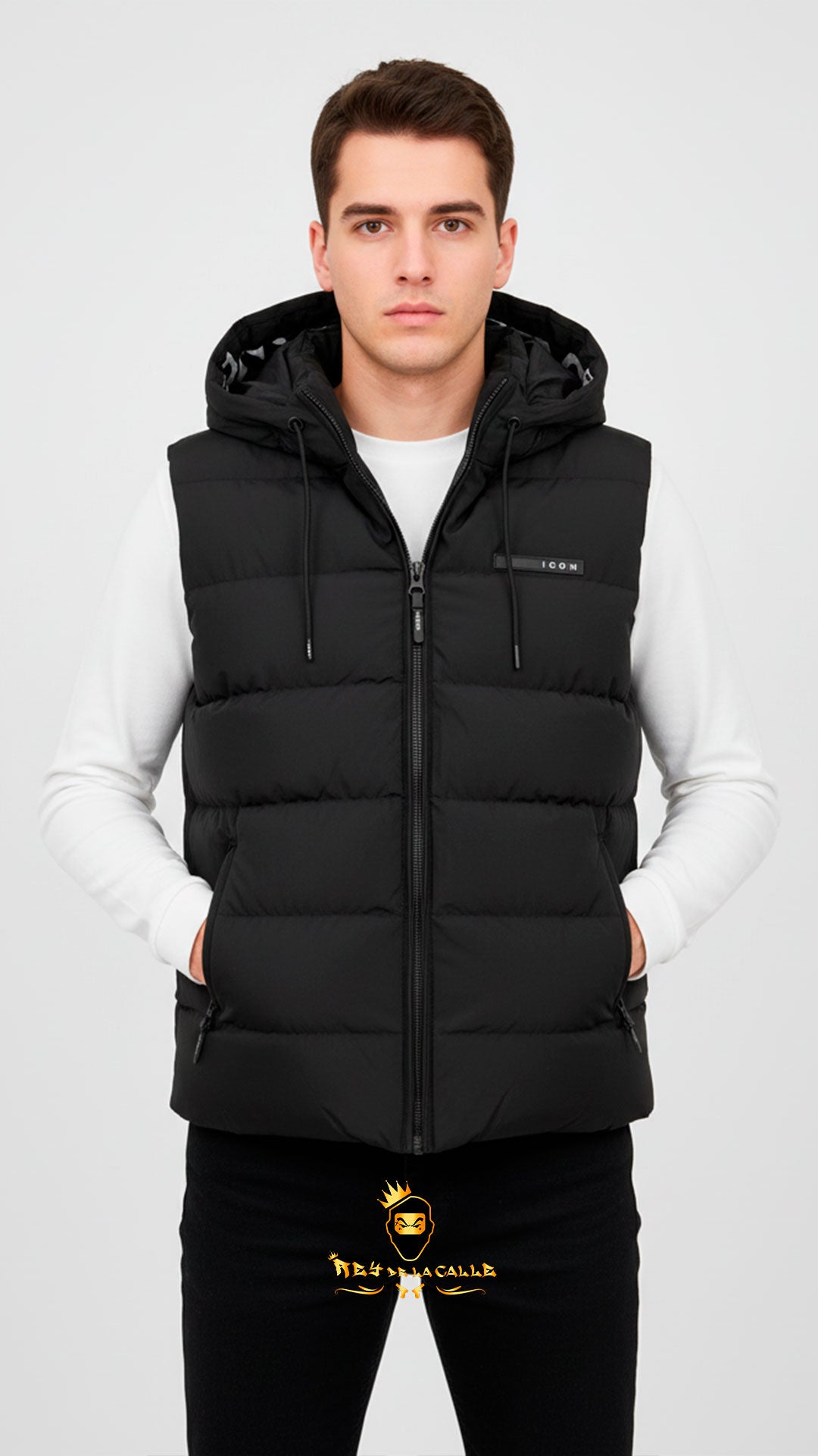 CHALECO ICON NEGRO Rey De La Calle