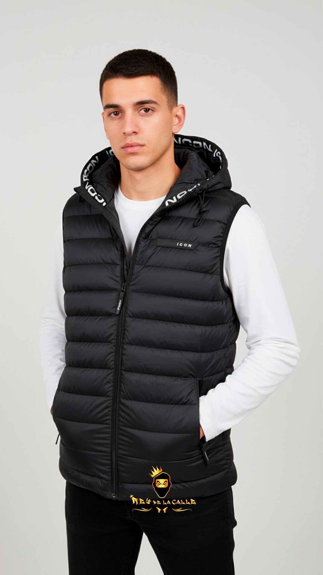CHALECO ICON NEGRO Rey De La Calle