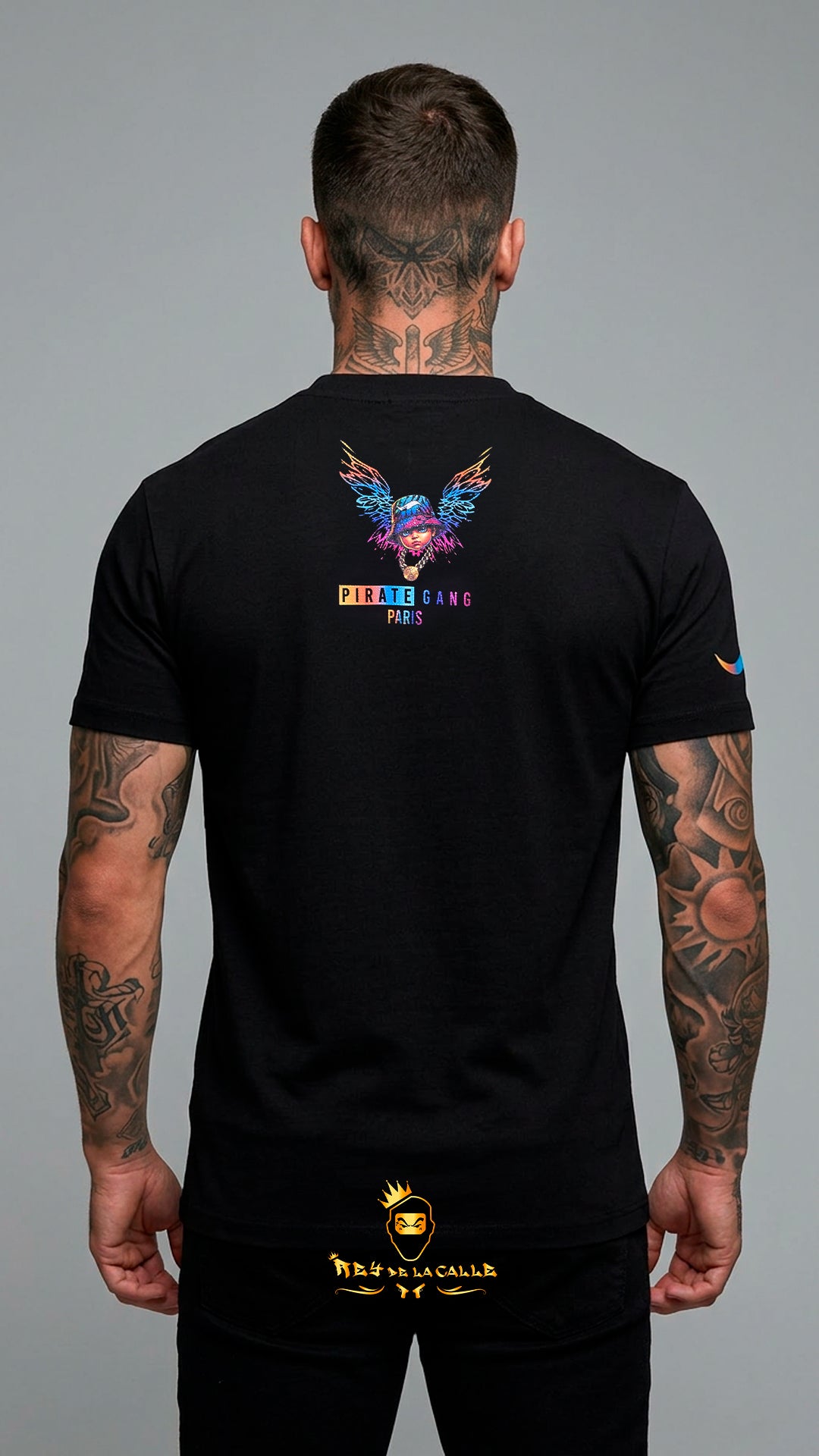 Camiseta Pirate Gang Baby Gang Negro  | Streetwear