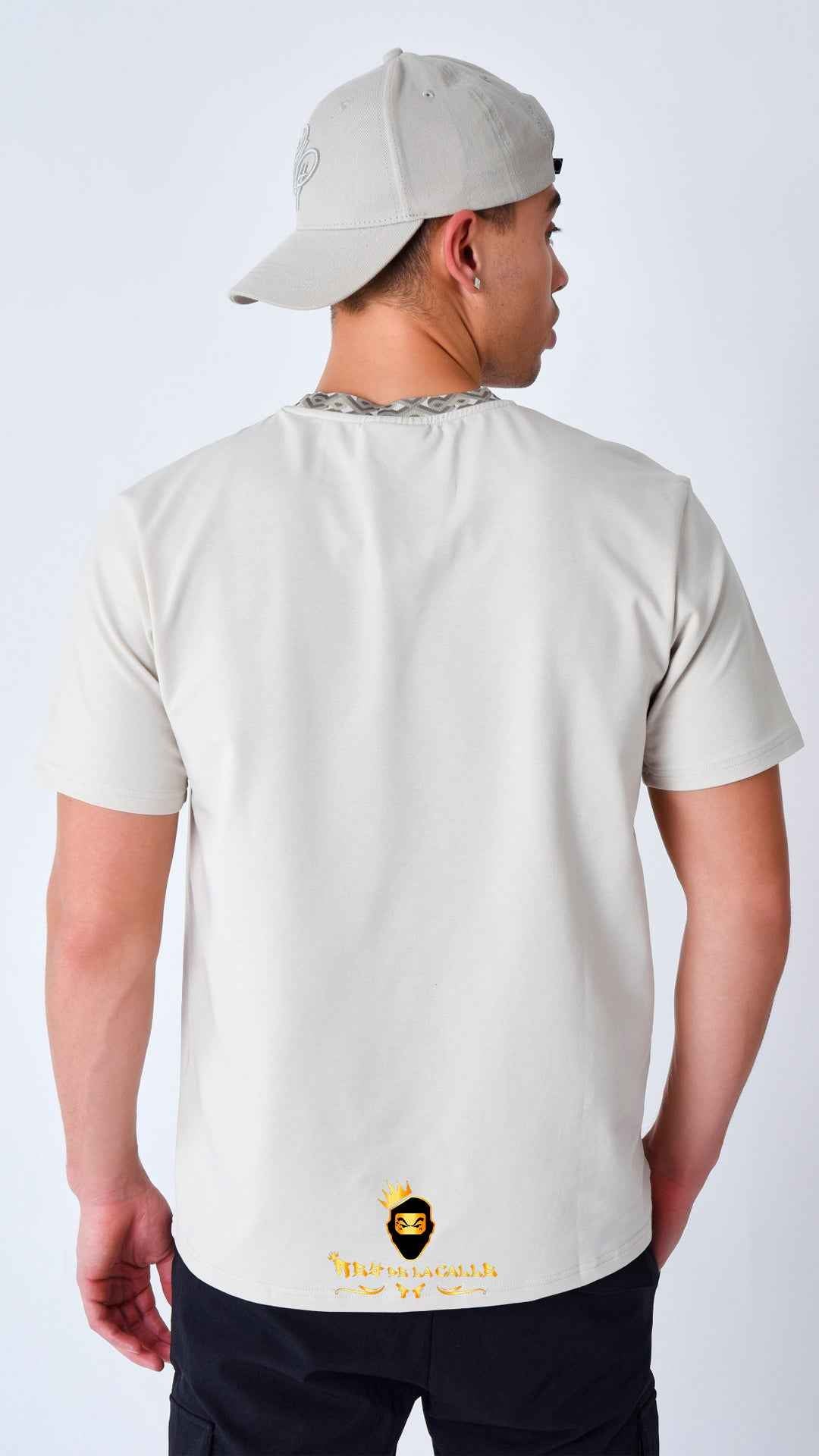 Camiseta de Hombre Project X Paris Beige - Streetwear Minimalista