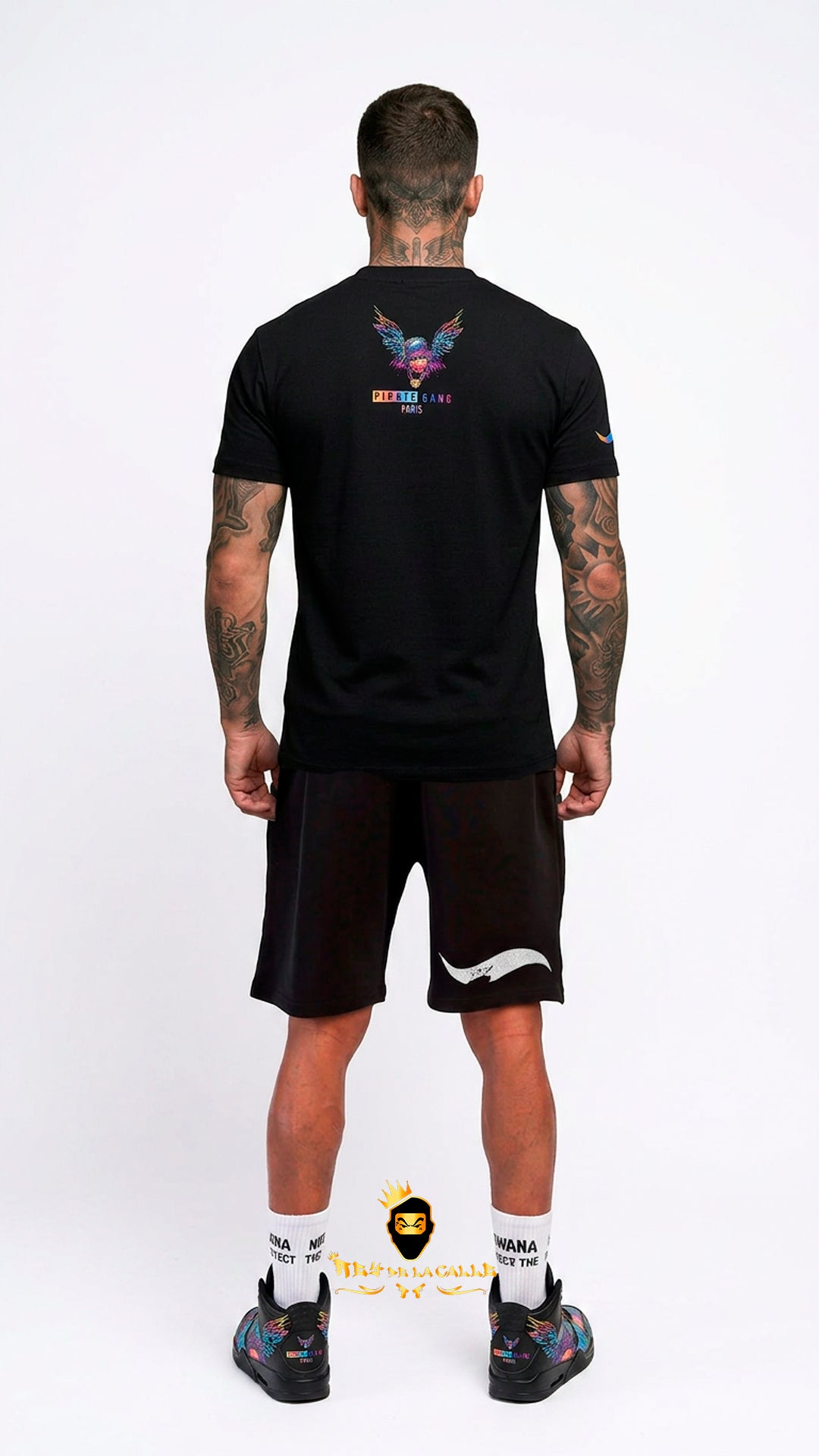 Conjunto Verano Pirate Gang Paris Negra Baby Gang Oversize | Streetwear