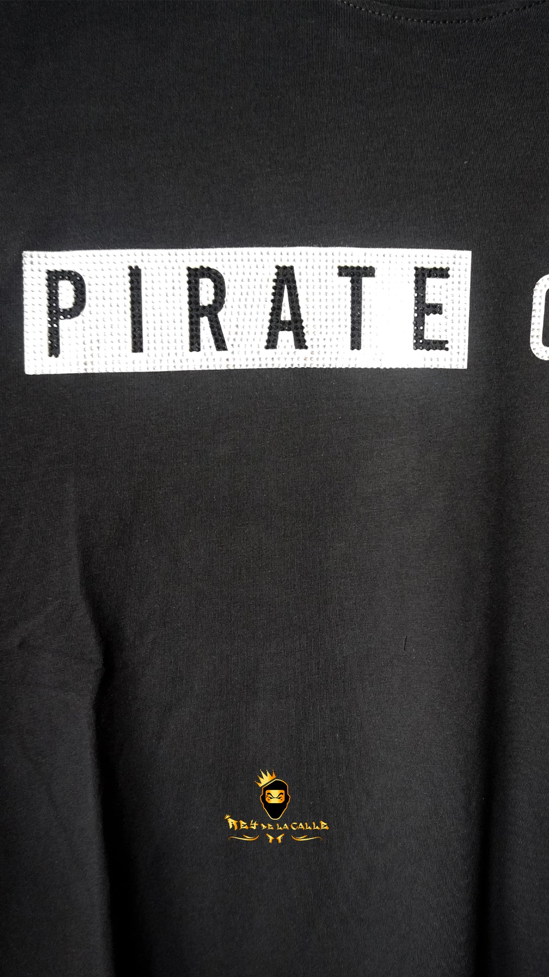 Conjunto Pirate Gang Paris Negro Pedrería Brillante Pistoleta
