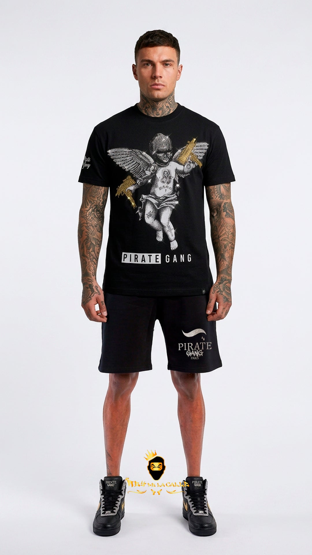 Conjunto de Verano Pirate Gang París Ángel Uzi Oversize | Streetwear