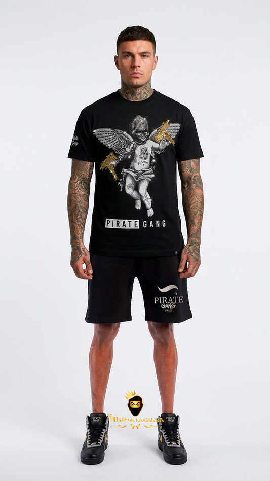 Conjunto de Verano Pirate Gang París Ángel Uzi Oversize | Streetwear