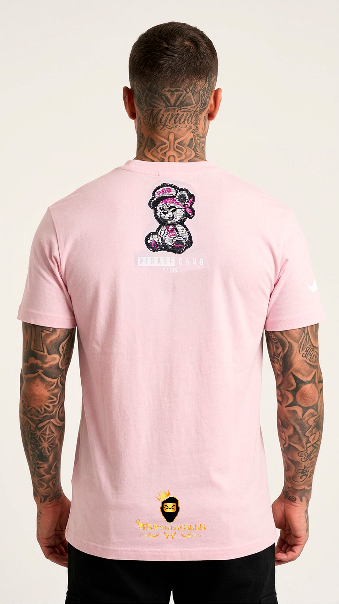 Camiseta Pirate Gang Osito Rosa | Streetwear