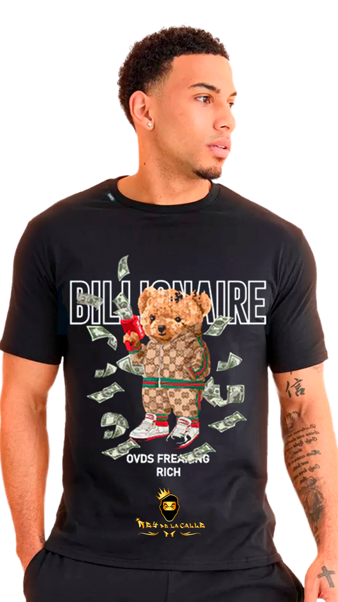 Conjunto OVDS Negra Oso Billionaire Rey De La Calle
