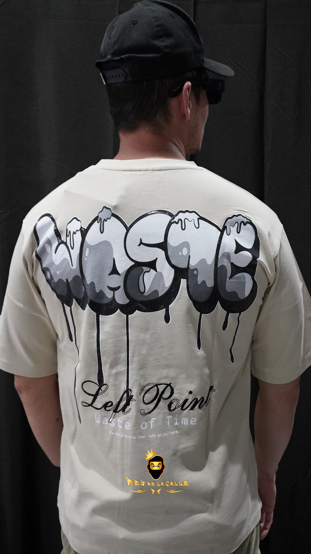 Camiseta Left Point Beige Waste