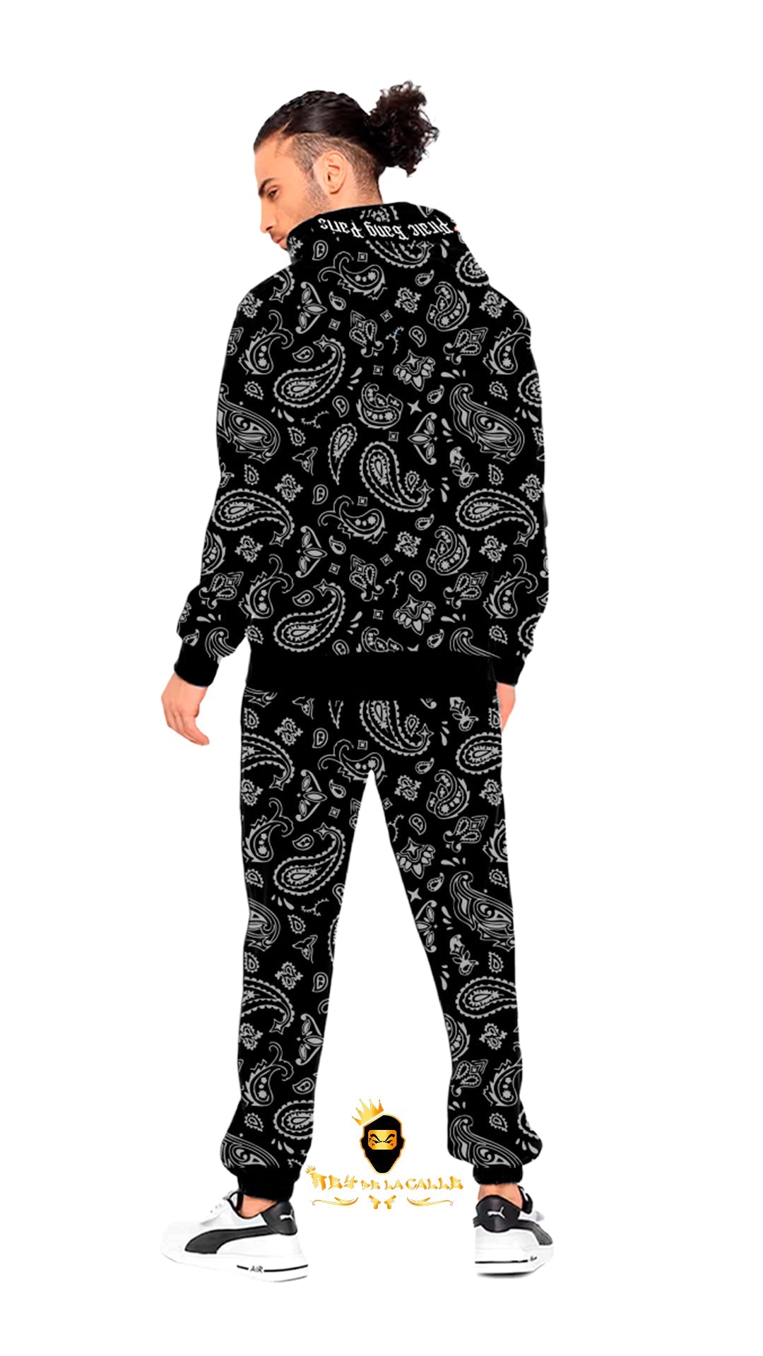 CONJUNTO PIRATE GANG PÀRIS CON OSITO, COLOR NEGRO DE BANDANA Rey De La Calle