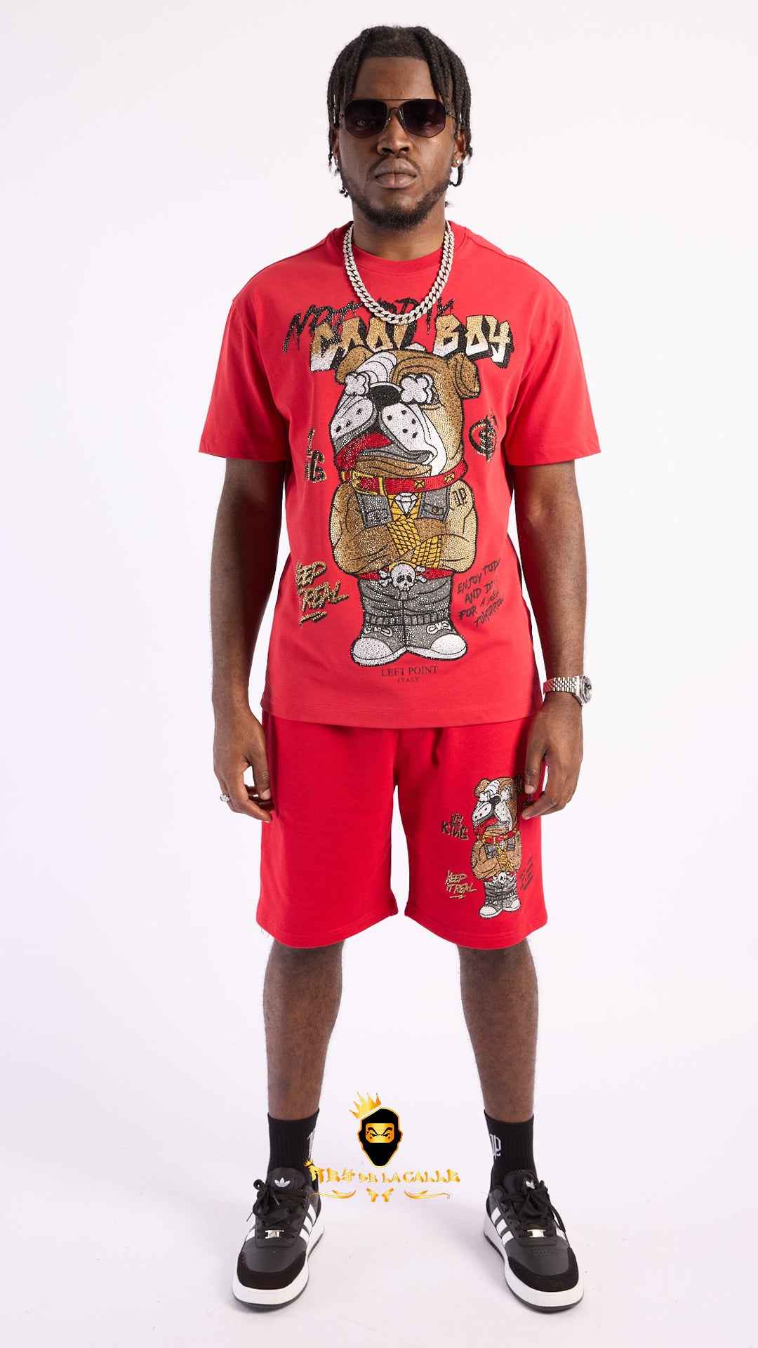 Conjunto Bulldog Gold: Red Majesty – Left Point