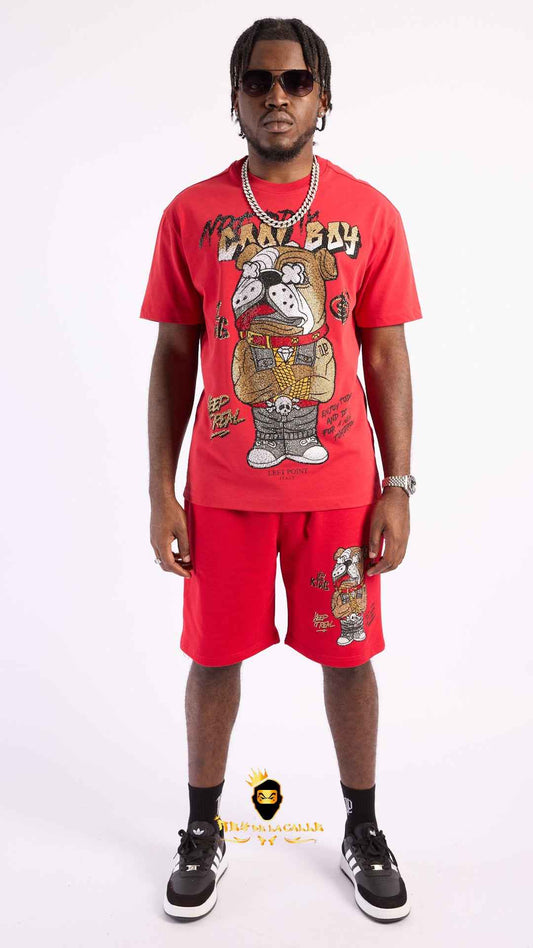 Conjunto Bulldog Gold: Red Majesty – Left Point