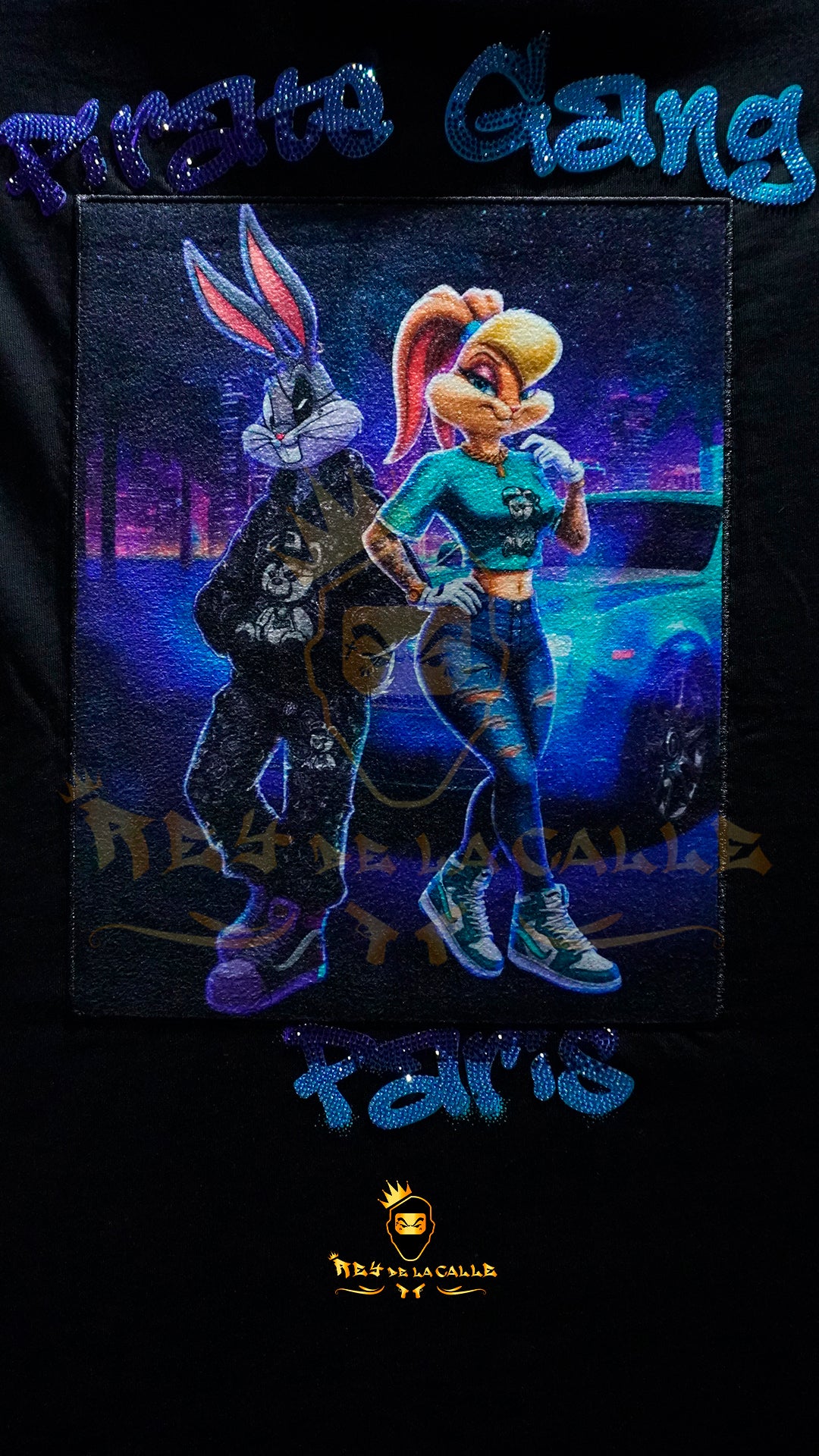 Conjunto Verano  Pirate Gang París  Bugs Bunny y Lola Bunny Negra  Oversize  | Streetwear