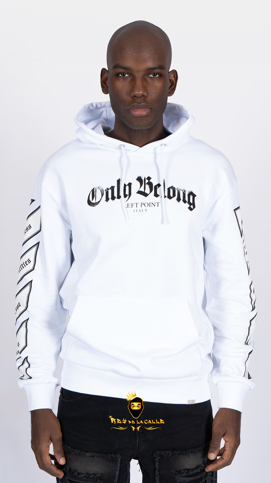SUDADERA LEFT POINT  BUGS BUNNY CON BRILLANTE COLOR BLANCO Rey De La Calle