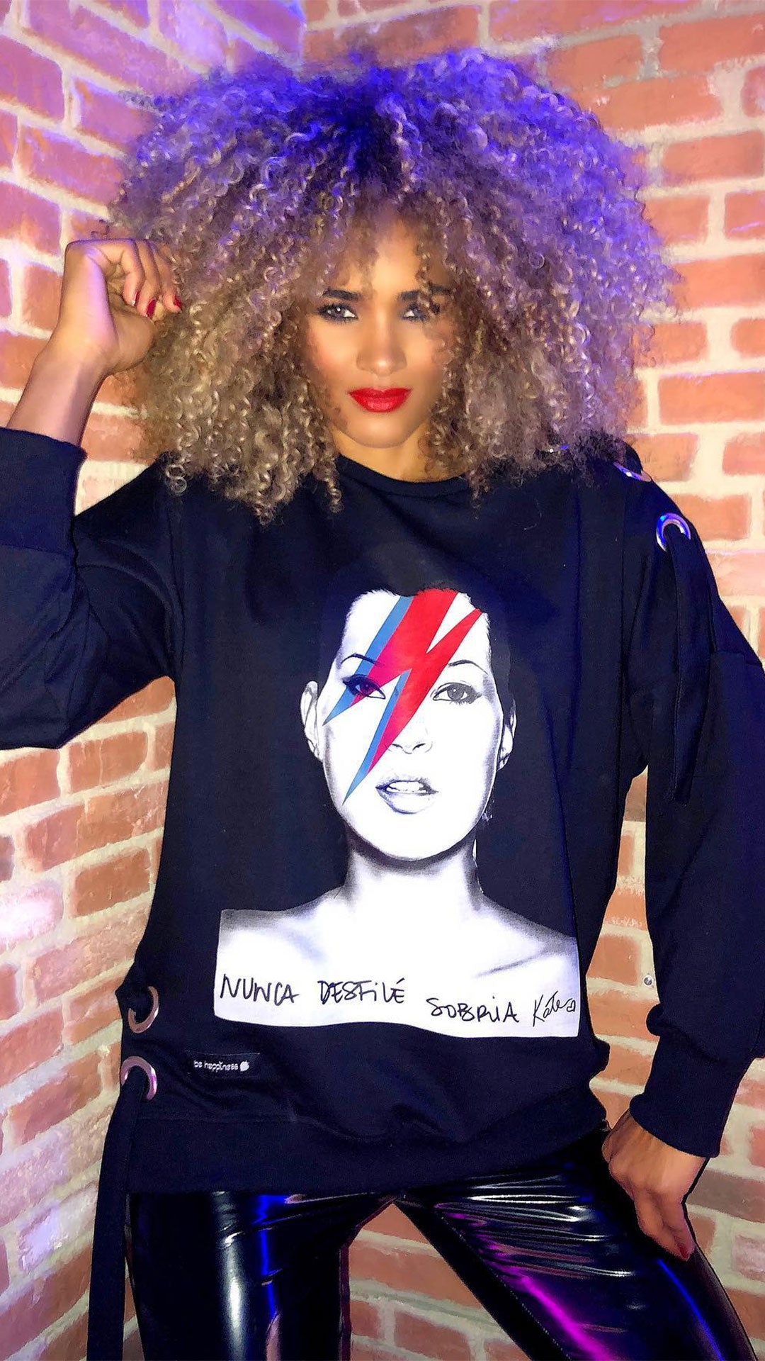 SUDADERA BE HAPPINESS FEAT KATE MOSS Rey De La Calle