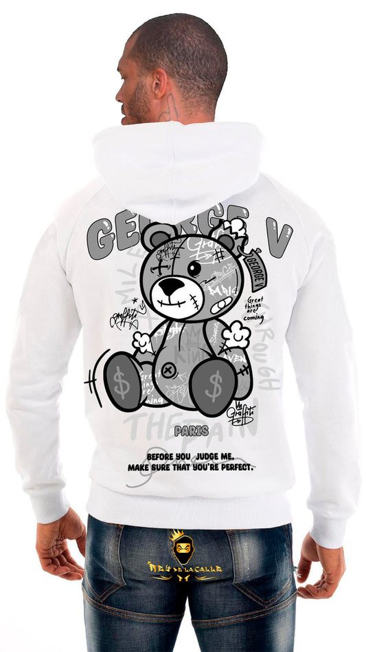 SUDADERA AVENUE GEORGE V PARIS DE OSITO SIN BRILLANTES Rey De La Calle
