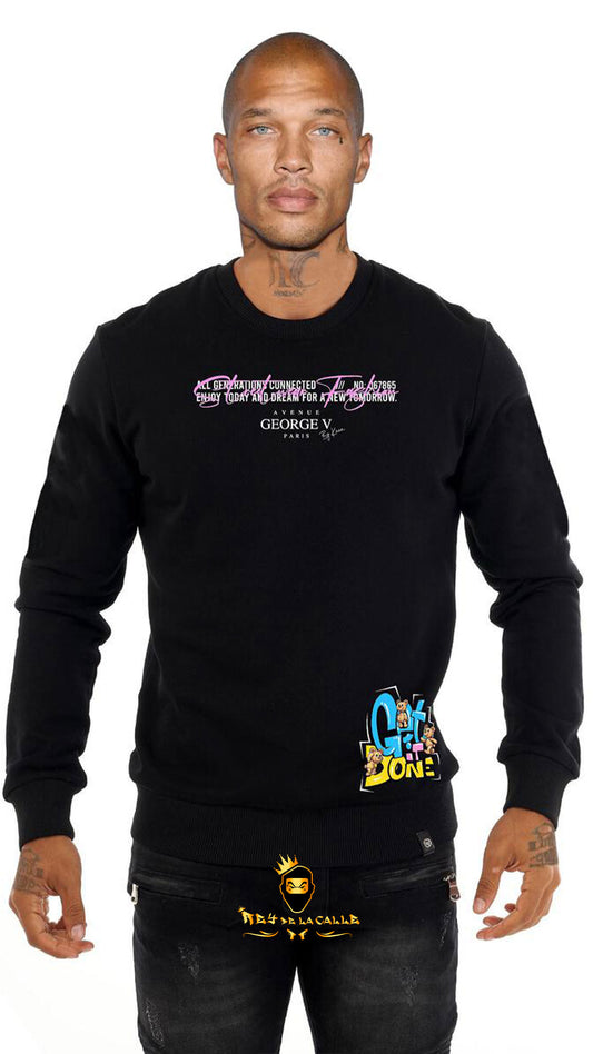 SUDADERA AVENUE GEORGE V PARIS DE OSITO SIN BRILLANTES Rey De La Calle