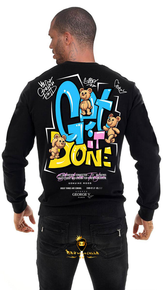 SUDADERA AVENUE GEORGE V PARIS DE OSITO SIN BRILLANTES Rey De La Calle