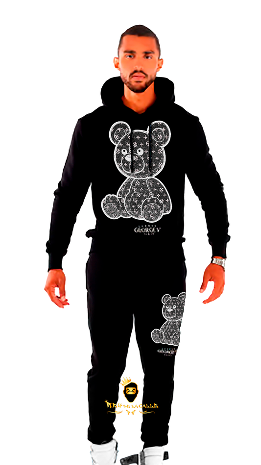 Conjunto Louis Vendome con osito gris Rey De La Calle