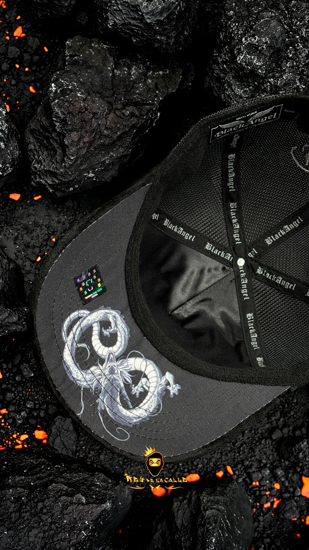 Gorra Black Angel Negra Brillante Goku - Rey De La Calle