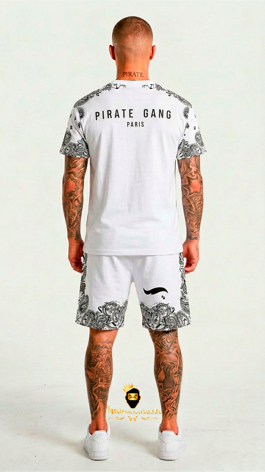 Conjunto de Verano Pirate Gang París Osito Bandana Blanco
