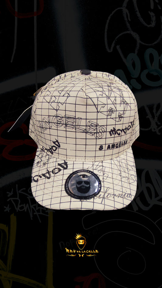 GORRA CALIFORNIA Beige a cuadros Rey De La Calle