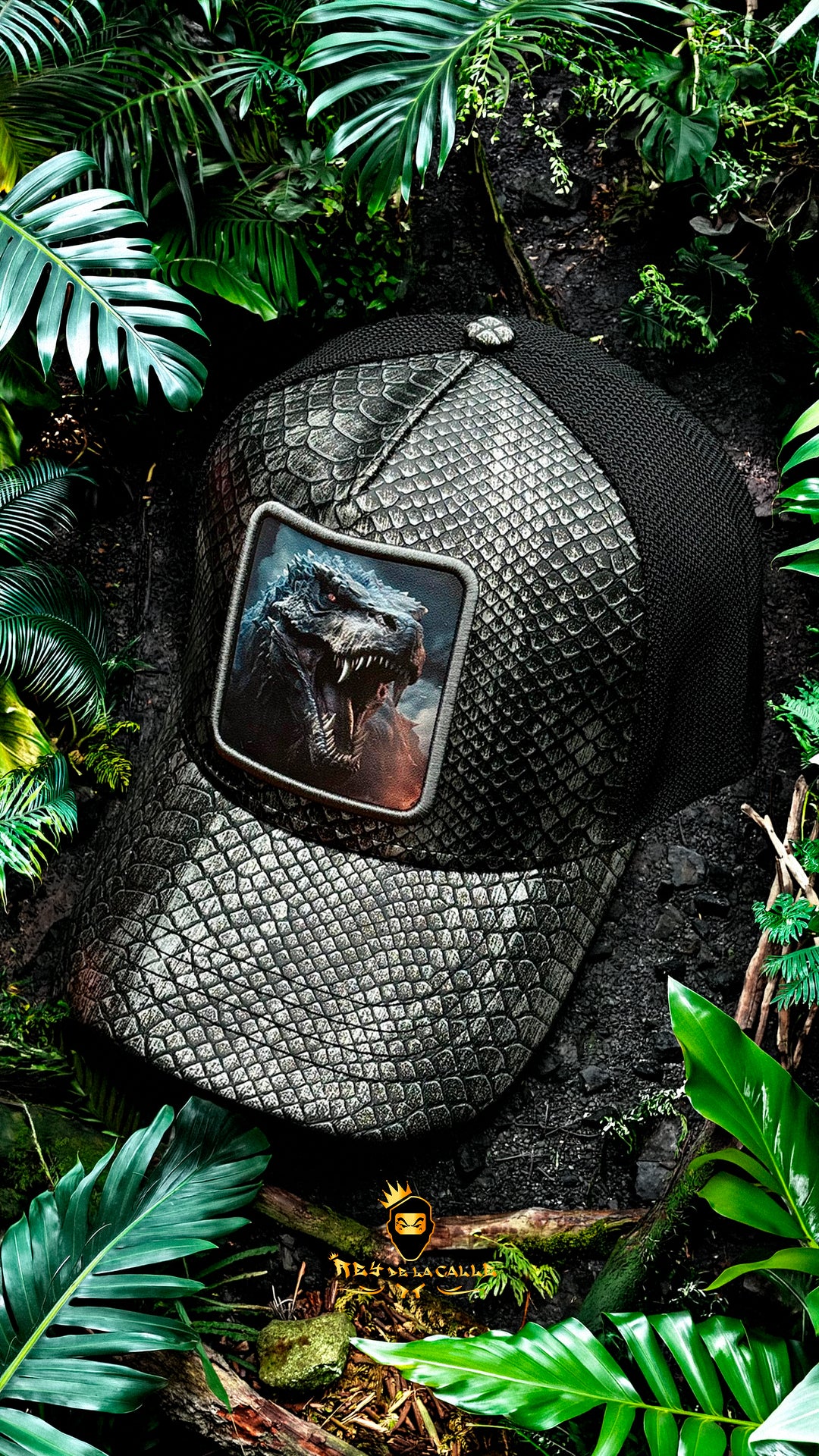 Gorra Black Angel Piel de Serpiente Jungla - Rey De La Calle
