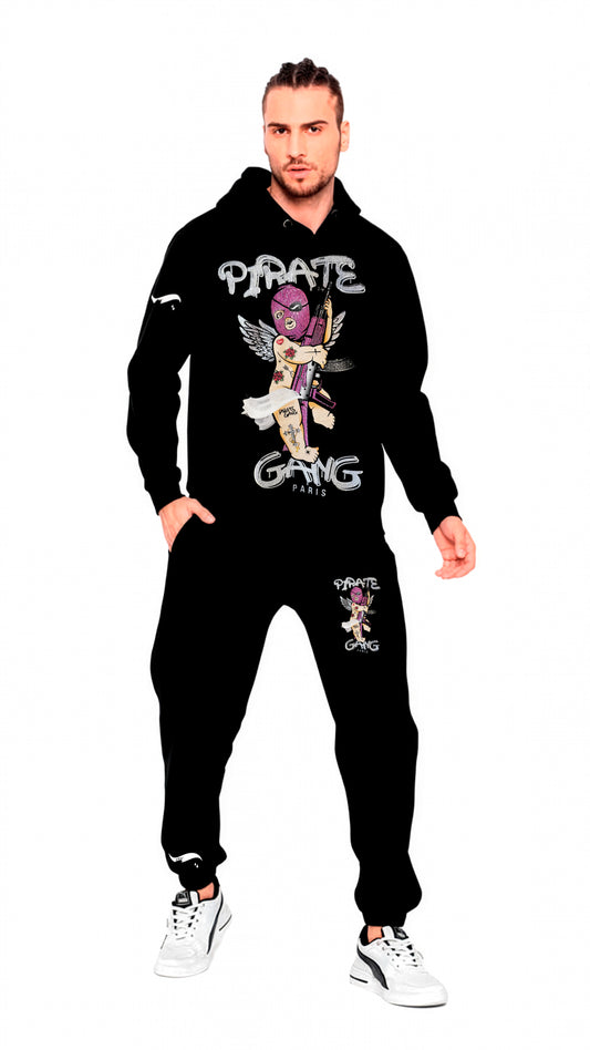 CONJUNTO PIRATE GANG PÀRIS NEGRO ANGEL CON ESCOPETA Rey De La Calle