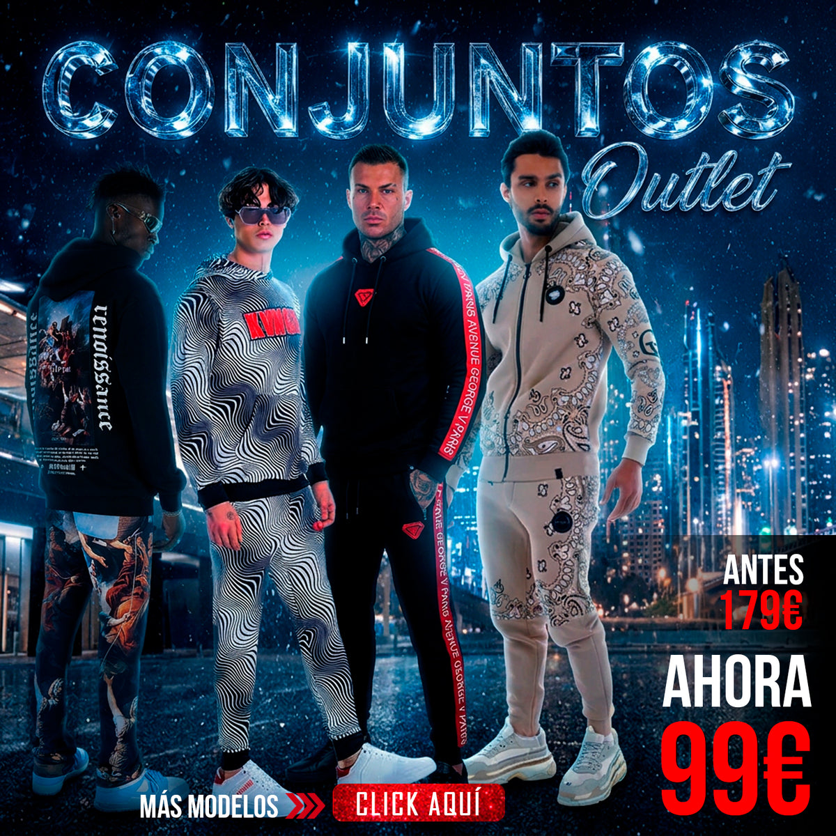 Conjuntos outlet de invierno originales a precio rebajado