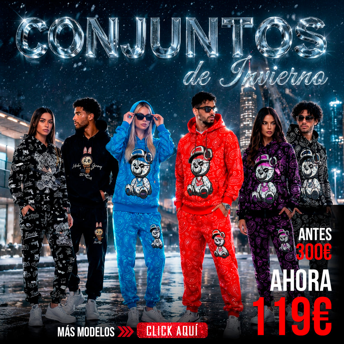 Conjuntos de invierno Pirate Gang Paris originales