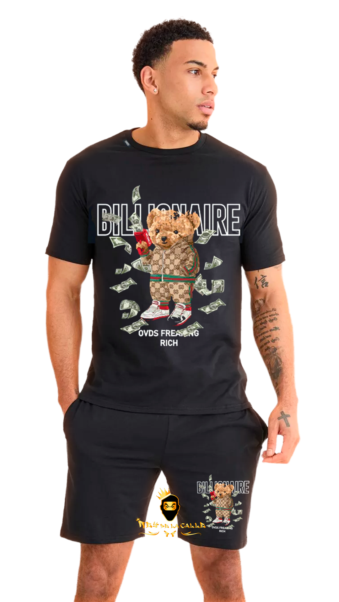 Conjunto OVDS Negra Oso Billionaire Rey De La Calle
