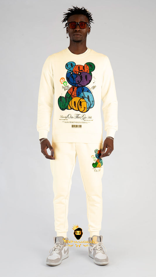 CONJUNTO LEFT POINT BEIGE, OSITO Rey De La Calle